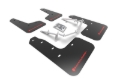 Picture of Rally Armor RAL UR Blk Flap/Rd Logo Mud Flaps - MF71-UR-BLK/RD