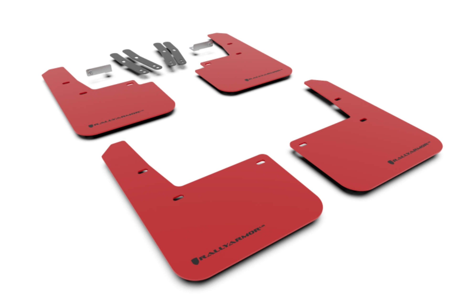 Picture of Rally Armor RAL UR Red Flap/Blk Logo Mud Flaps - MF63-UR-RD/BLK