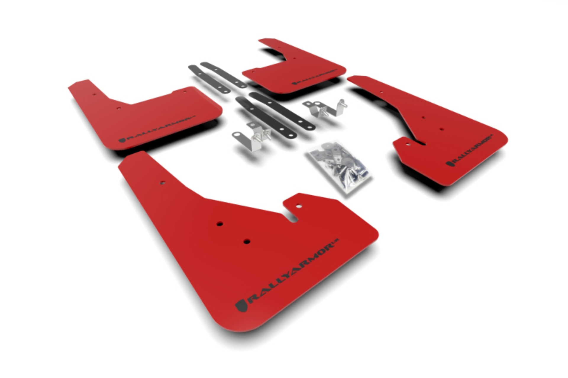 Picture of Rally Armor RAL UR Red Flap/Blk Logo Mud Flaps - MF67-UR-RD/BLK