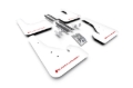 Picture of Rally Armor RAL UR White Flap/Red Logo Mud Flaps - MF67-UR-WH/RD