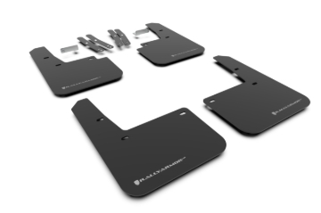 Picture of Rally Armor RAL UR Blk Flap/Silver Logo Mud Flaps - MF63-UR-BLK/SIL