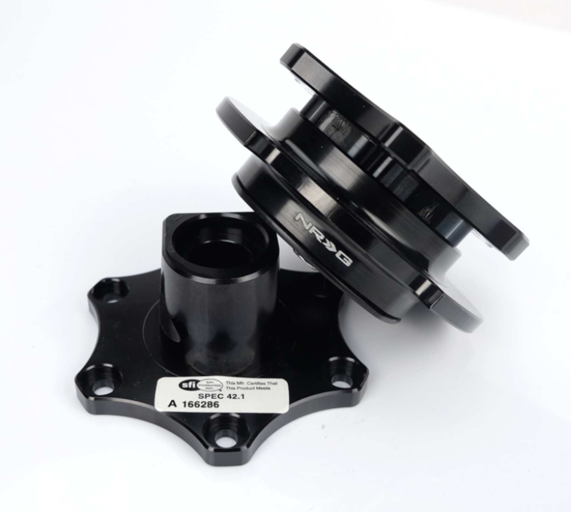Picture of NRG Quick Release SFI 42.1 Quick Release Adapters - SRK-R200BK-BK
