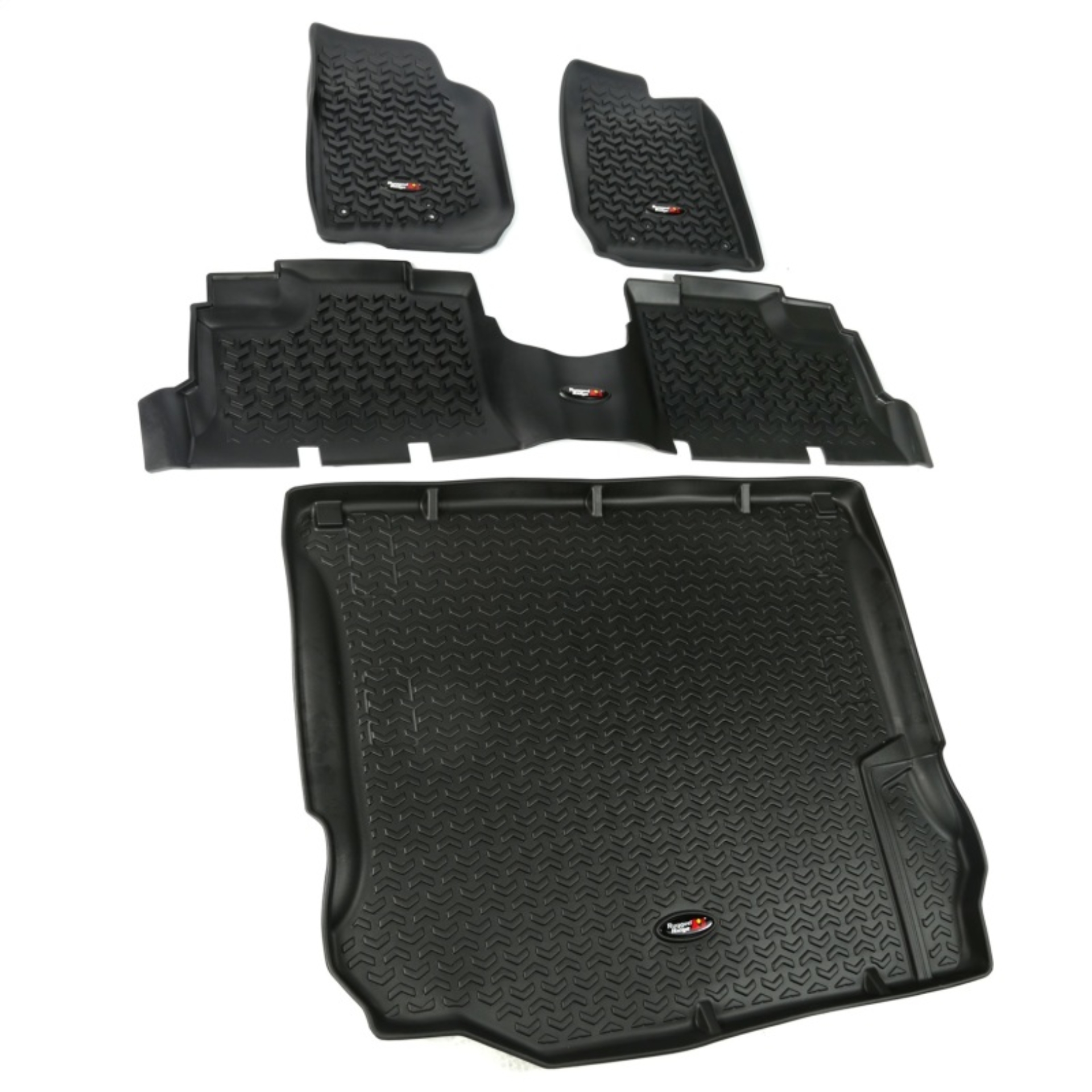 Picture of Rugged Ridge RUG Floor Liners-Black Floor Mats - 12988.04