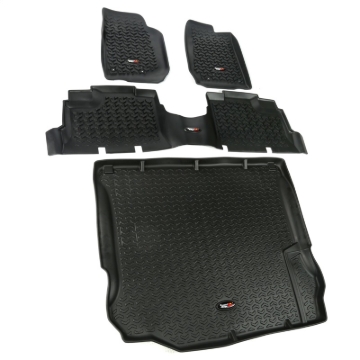 Picture of Rugged Ridge RUG Floor Liners-Black Floor Mats - 12988.04
