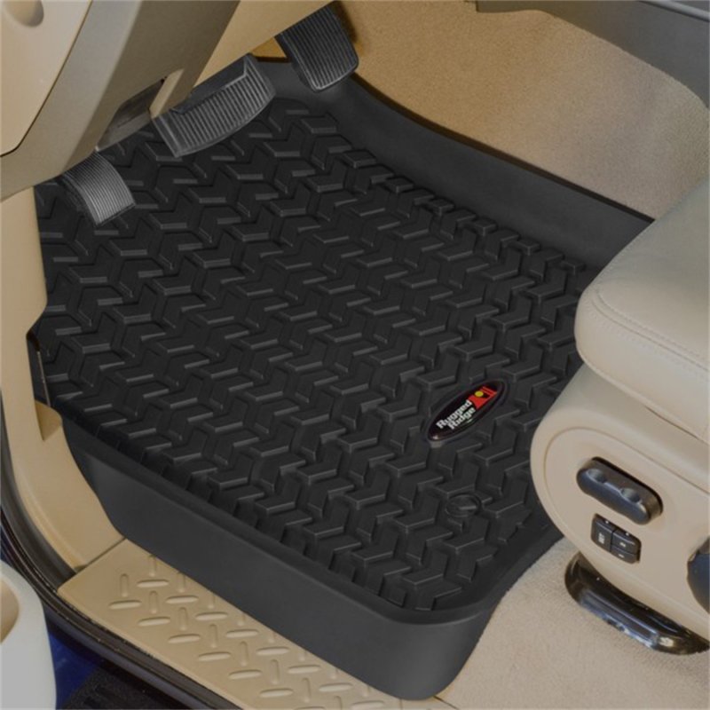 Picture of Rugged Ridge RUG Floor Liners-Black Floor Mats - 82902.30