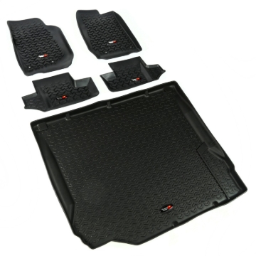 Picture of Rugged Ridge RUG Floor Liners-Black Floor Mats - 12988.02