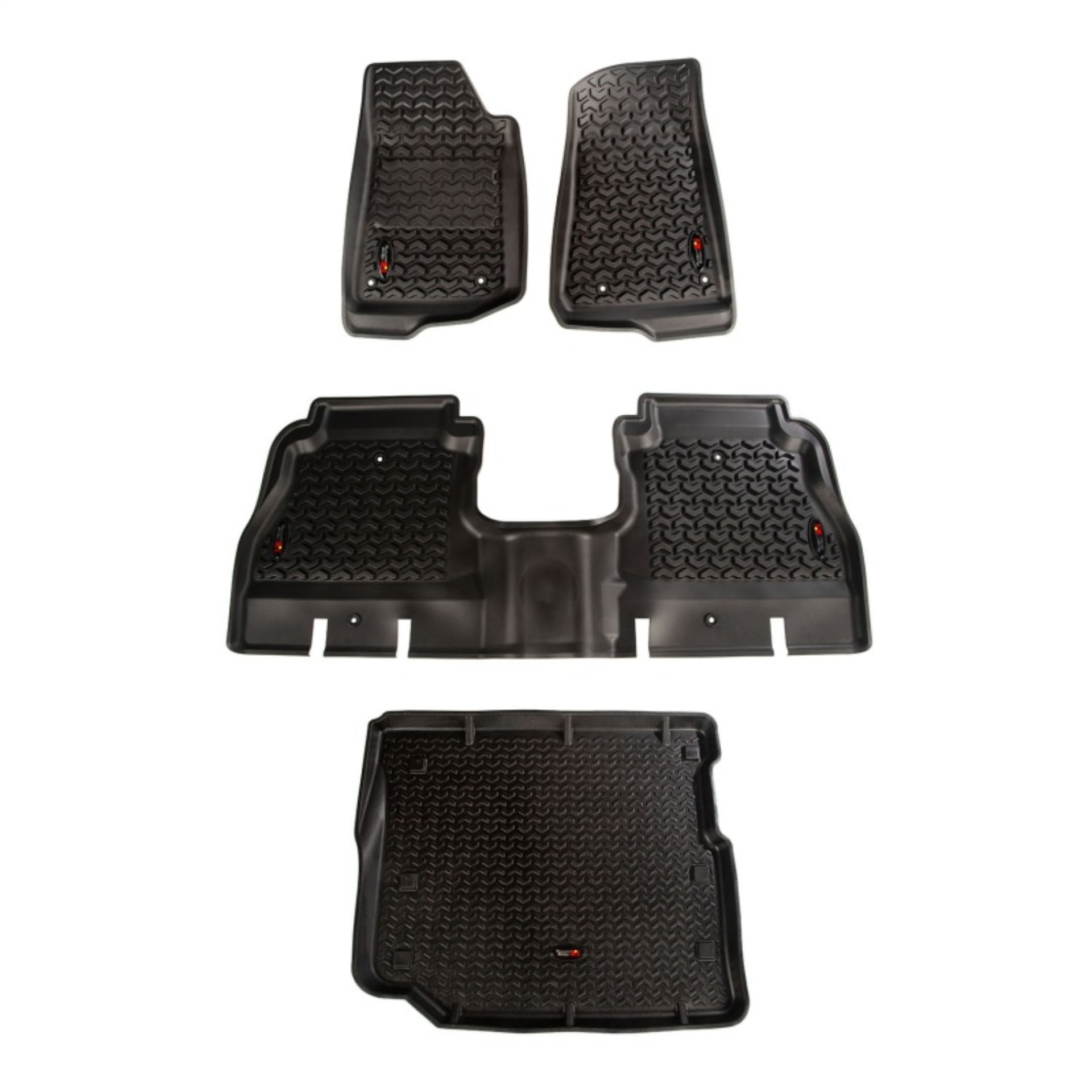 Picture of Rugged Ridge RUG Floor Liners-Black Floor Mats - 12988.05