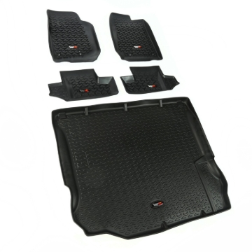 Picture of Rugged Ridge RUG Floor Liners-Black Floor Mats - 12988.03