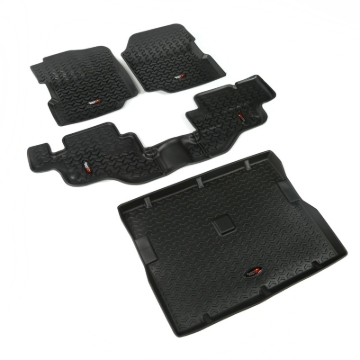 Picture of Rugged Ridge RUG Floor Liners-Black Floor Mats - 12988.09