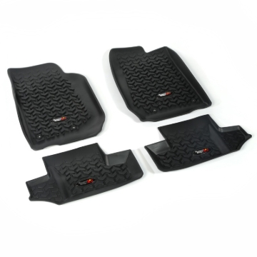 Picture of Rugged Ridge RUG Floor Liners-Black Floor Mats - 12987.03