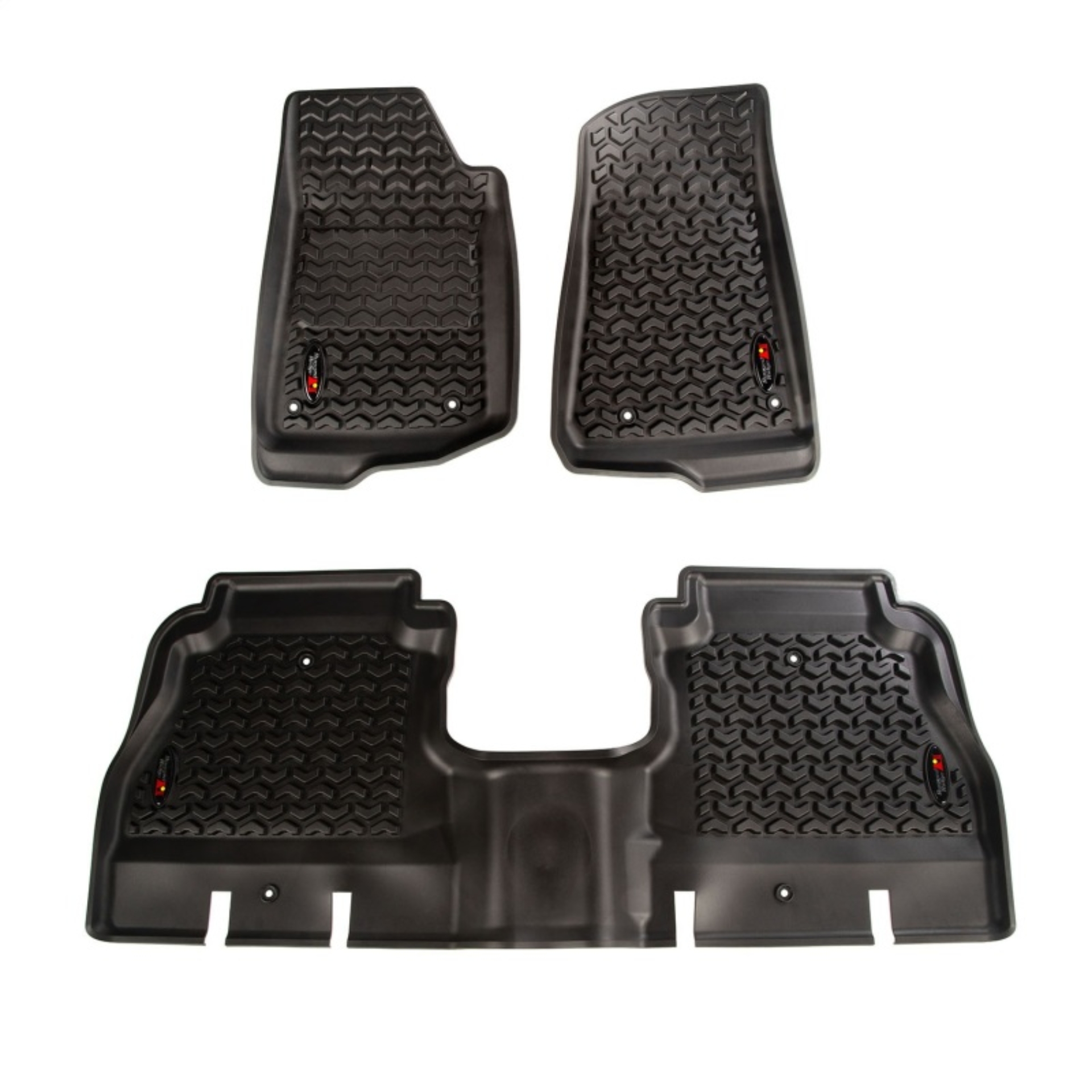 Picture of Rugged Ridge RUG Floor Liners-Black Floor Mats - 12987.05