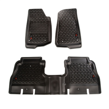 Picture of Rugged Ridge RUG Floor Liners-Black Floor Mats - 12987.05