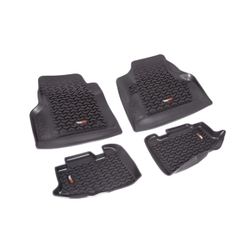 Picture of Rugged Ridge RUG Floor Liners-Black Floor Mats - 12987.10