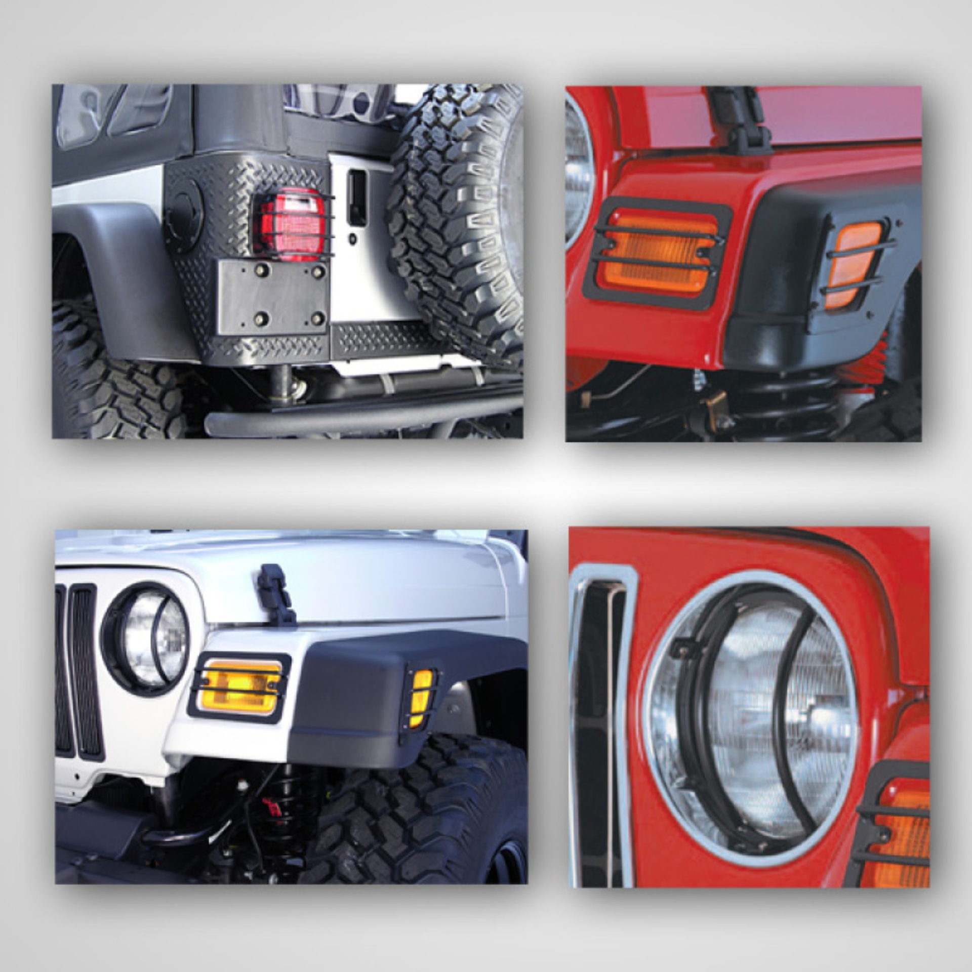 Picture of Rugged Ridge RUG Light Guards Light Covers and Guards - 12495.02