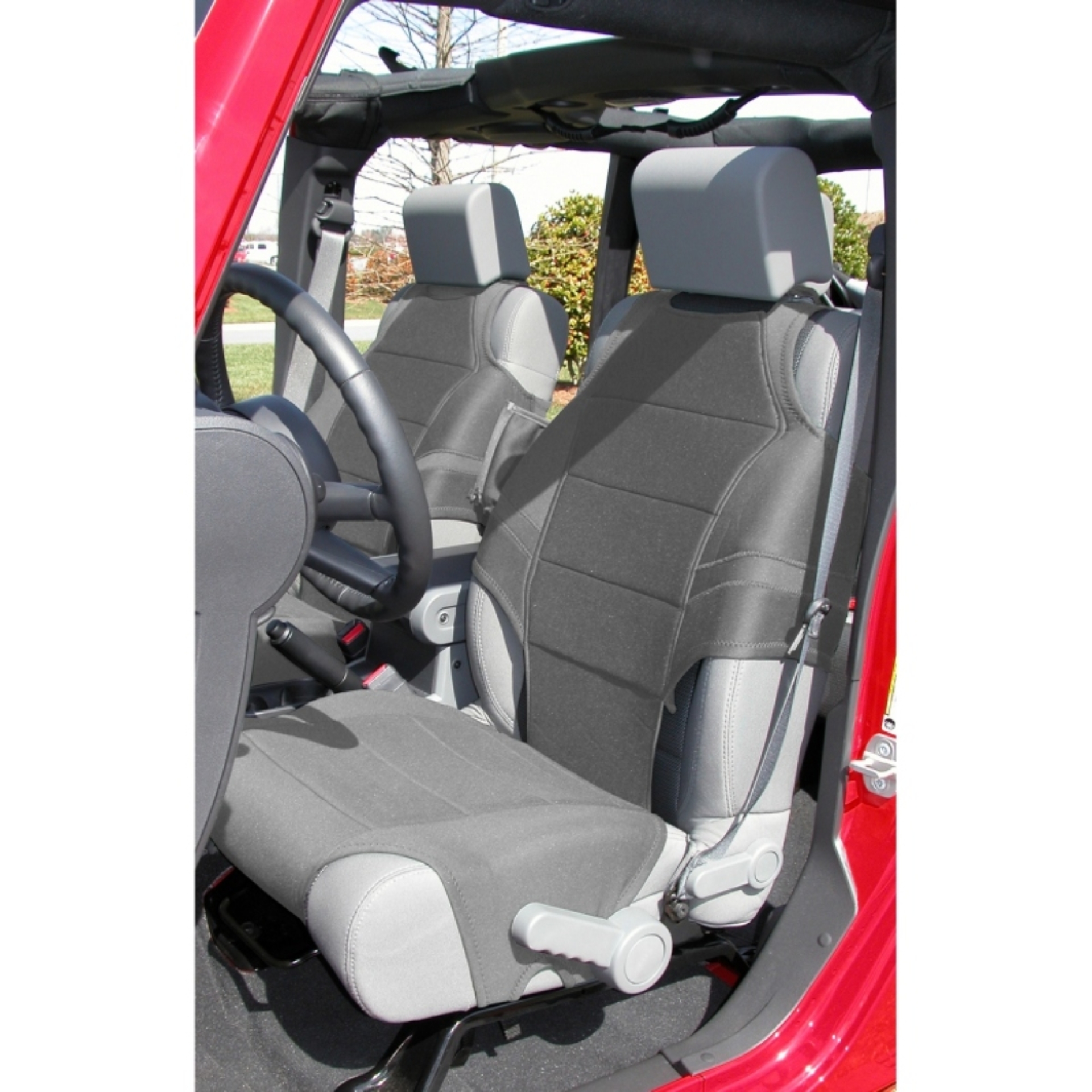 Picture of Rugged Ridge Neoprene Seat Vests Gray 07-20 JK/JL/JT