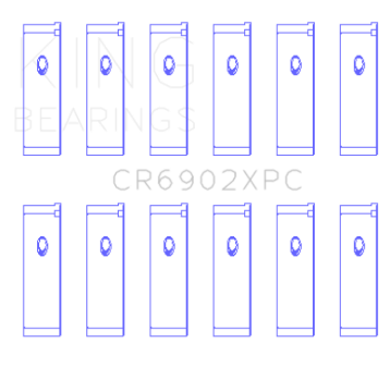 Picture of King Engine Bearings KING Connecting Rod Bearings - CR6902XPC