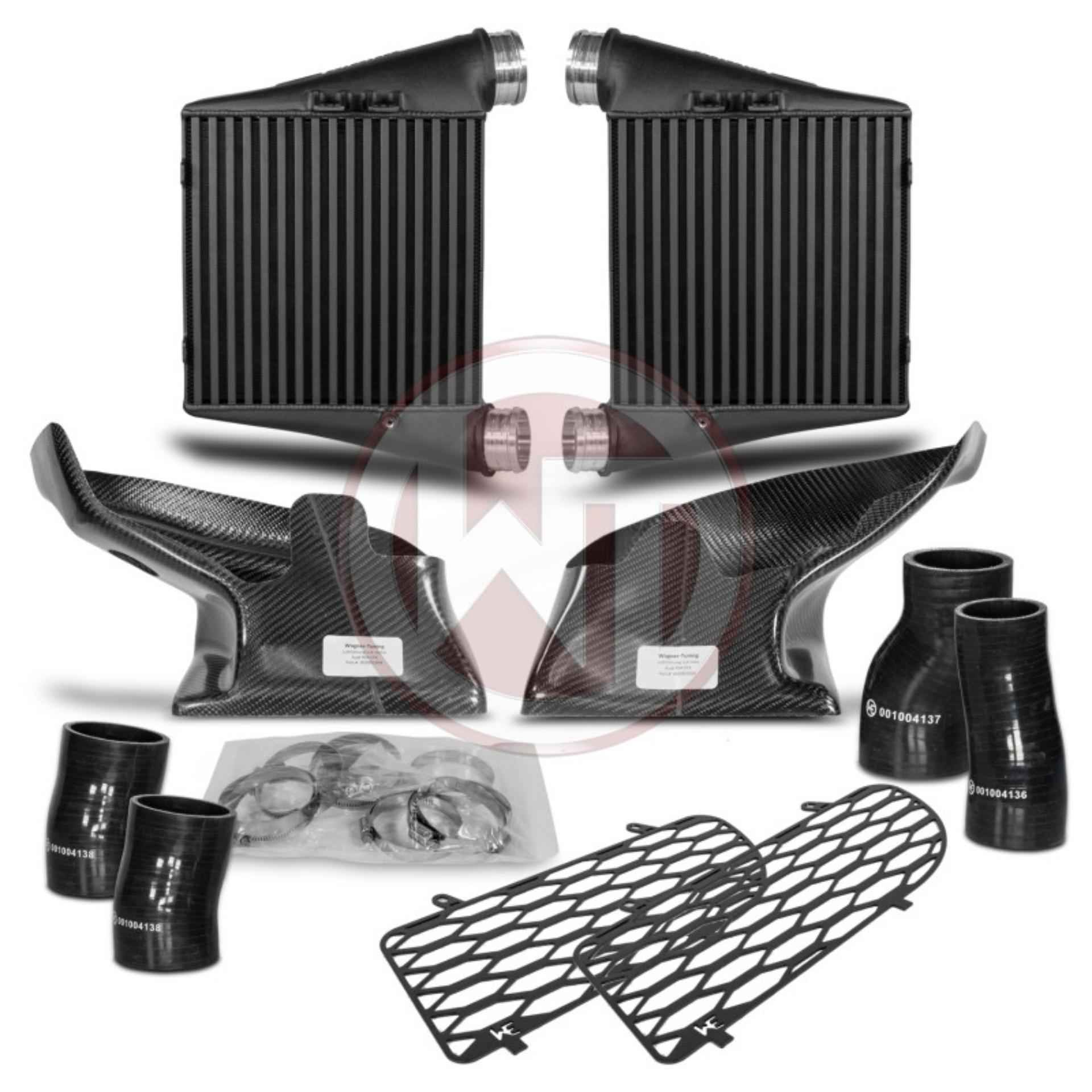 Picture of Wagner Tuning Audi RS4 B5 Gen 2 Competition Intercooler Kit w/Carbon Air Shroud