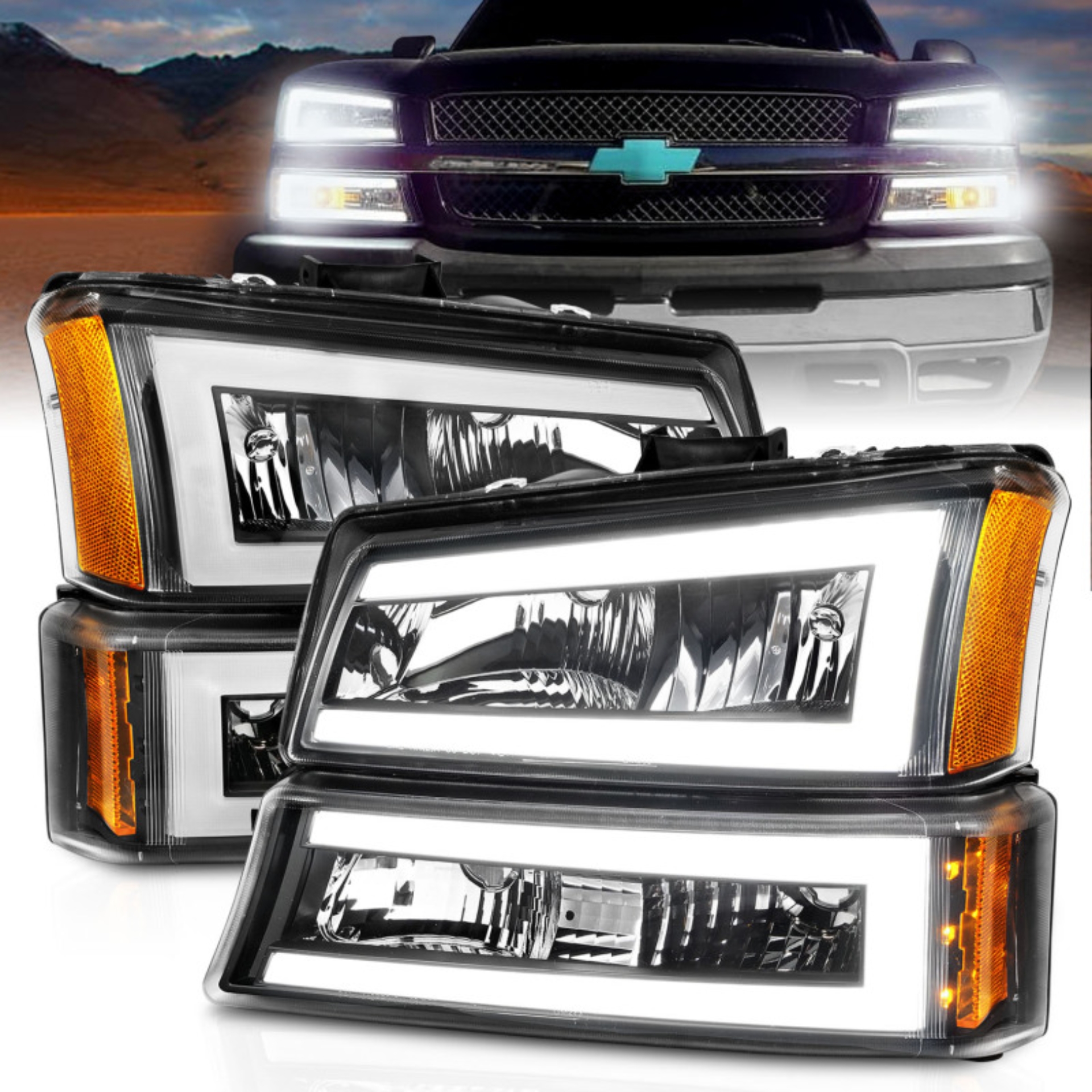 Picture of ANZO ANZ Crystal Headlights - 111501
