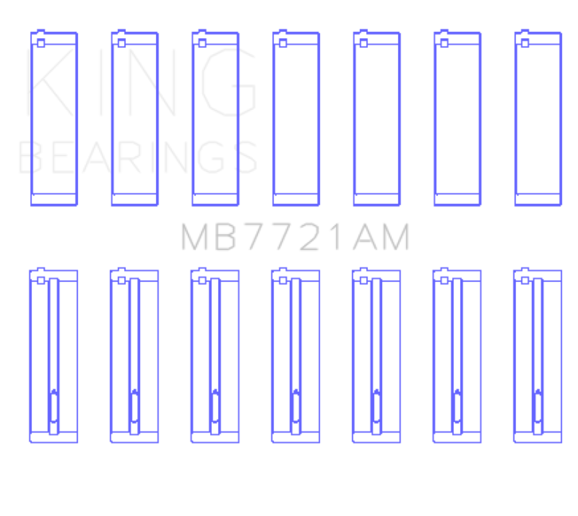 Picture of King Engine Bearings KING Main Bearings - MB7721AM