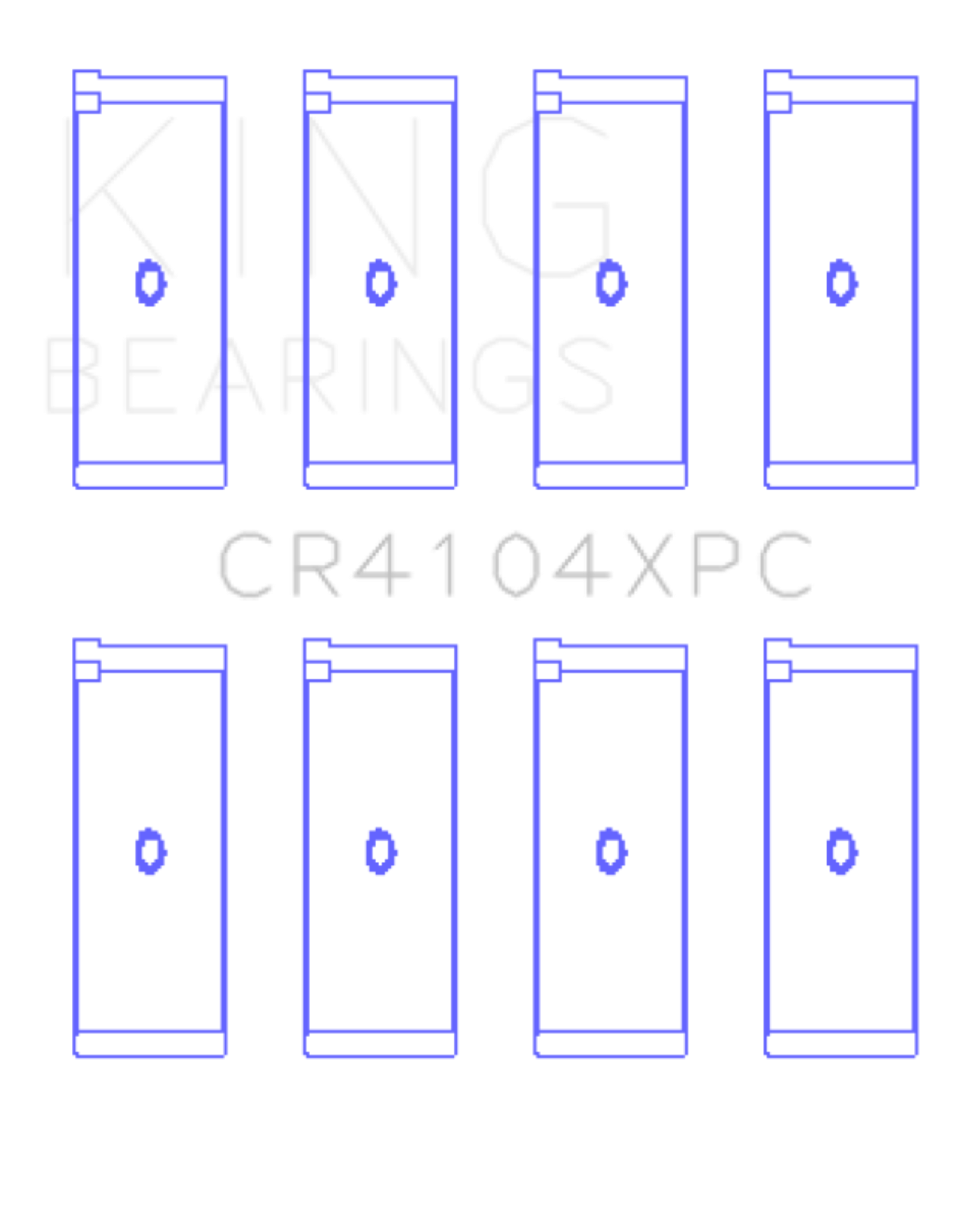 Picture of King Engine Bearings KING Performance Rod Bearings - CR4104XPC