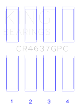 Picture of King Engine Bearings KING Performance Rod Bearings - CR4637GPC