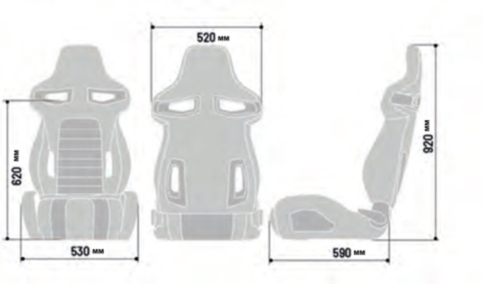 Picture of SPARCO SPA Seat R333 Reclinable Seats - 009011NR