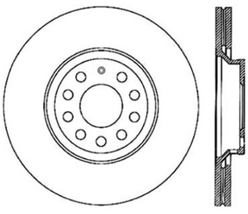 Picture of Sport Slotted Cryo Brake Rotor; Rear Left
