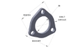Picture of Vibrant VIB Flanges-Exhaust - 1485S