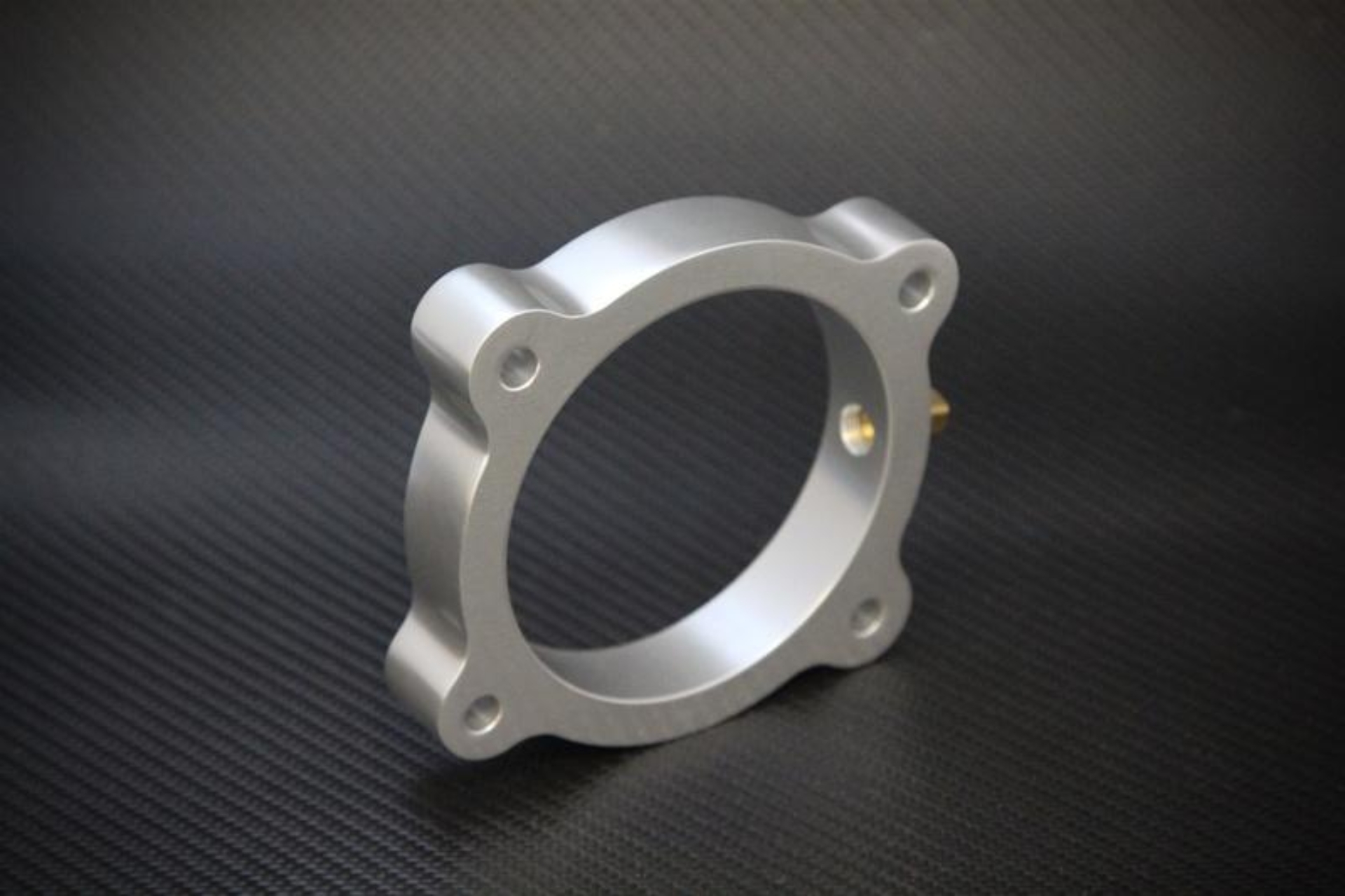 Picture of Torque Solution TQS TB Spacer-Silver Throttle Body Spacers - TS-TBS-021