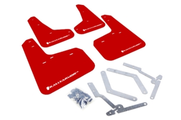 Picture of Rally Armor RAL UR Red Flap/Wht Logo Mud Flaps - MF27-UR-RD/WH
