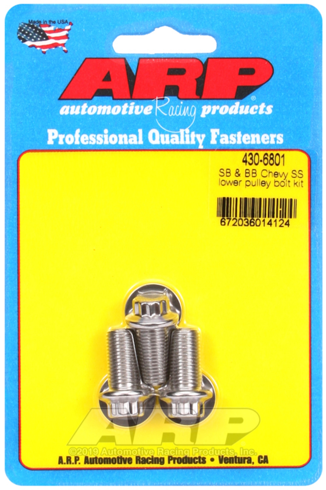 Picture of ARP Crank Pulley Bolts - 430-6801