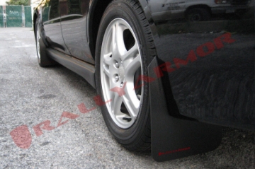 Picture of Rally Armor RAL Basic Blk Flap/Red Logo Mud Flaps - MF1-BAS-RD
