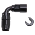Picture of 6AN 90 Degree Female SAE Quick-Disconnect x 3/8" Tube Size WIth Black Finish