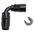 Picture of 6AN 90 Degree Female SAE Quick-Disconnect x 5/16" Tube Size WIth Black Finish