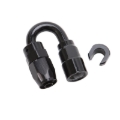 Picture of 6AN 180 Degree Female SAE Quick-Disconnect x 5/16" Tube Size WIth Black Finish