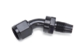 Picture of 8AN 2-Piece 45 Degree Swivel Hose End Without Socket With Black Finish