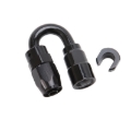 Picture of 6AN 180 Degree Female SAE Quick-Disconnect x 3/8" Tube Size WIth Black Finish