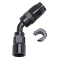 Picture of 6AN 45 Degree Female SAE Quick-Disconnect x 5/16" Tube Size WIth Black Finish
