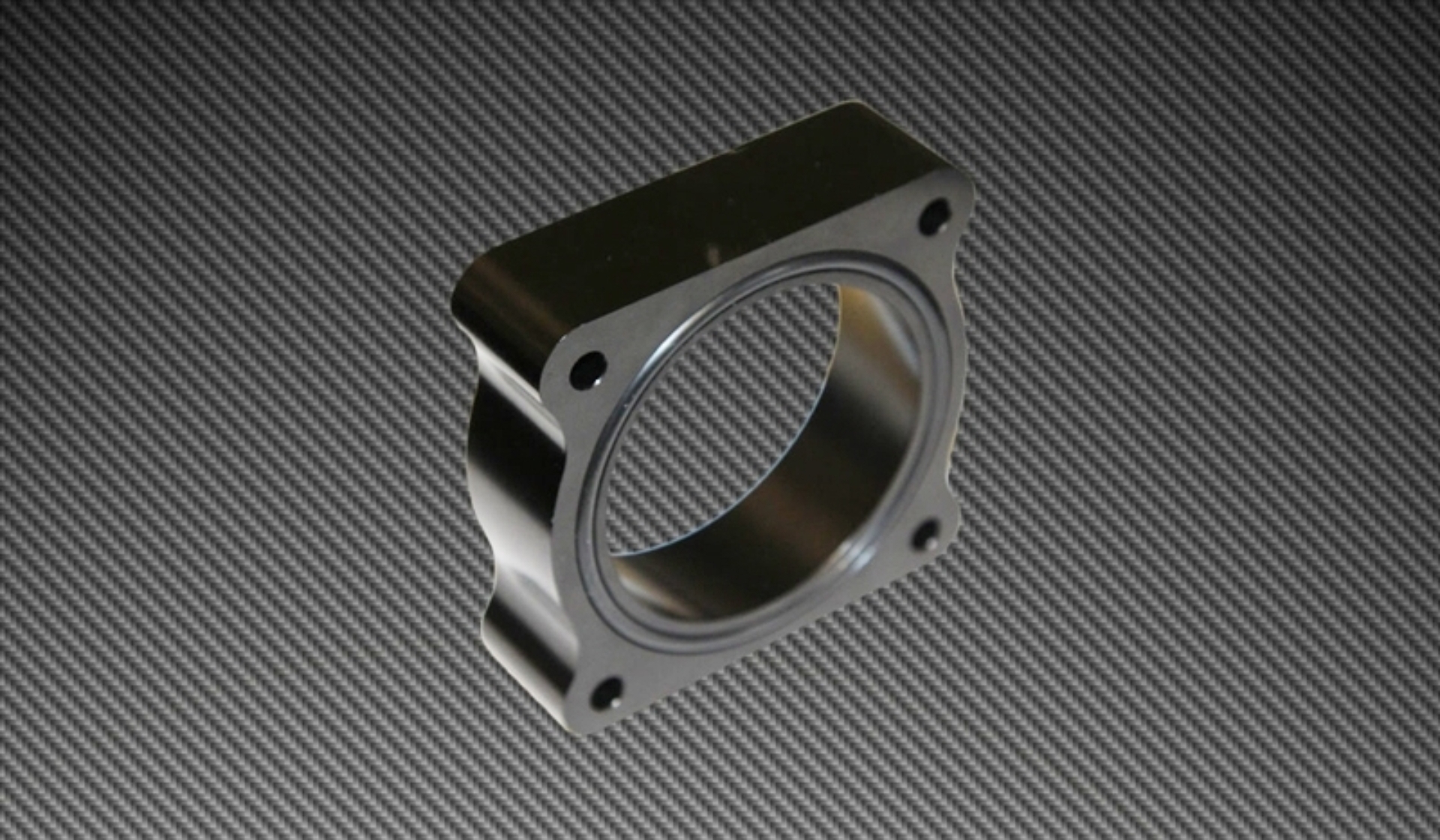 Picture of Torque Solution TQS TB Spacer-Black Throttle Body Spacers - TS-TBS-022B