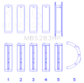 Picture of King Engine Bearings KING Performance Main Bearings - MB5283HP0.25