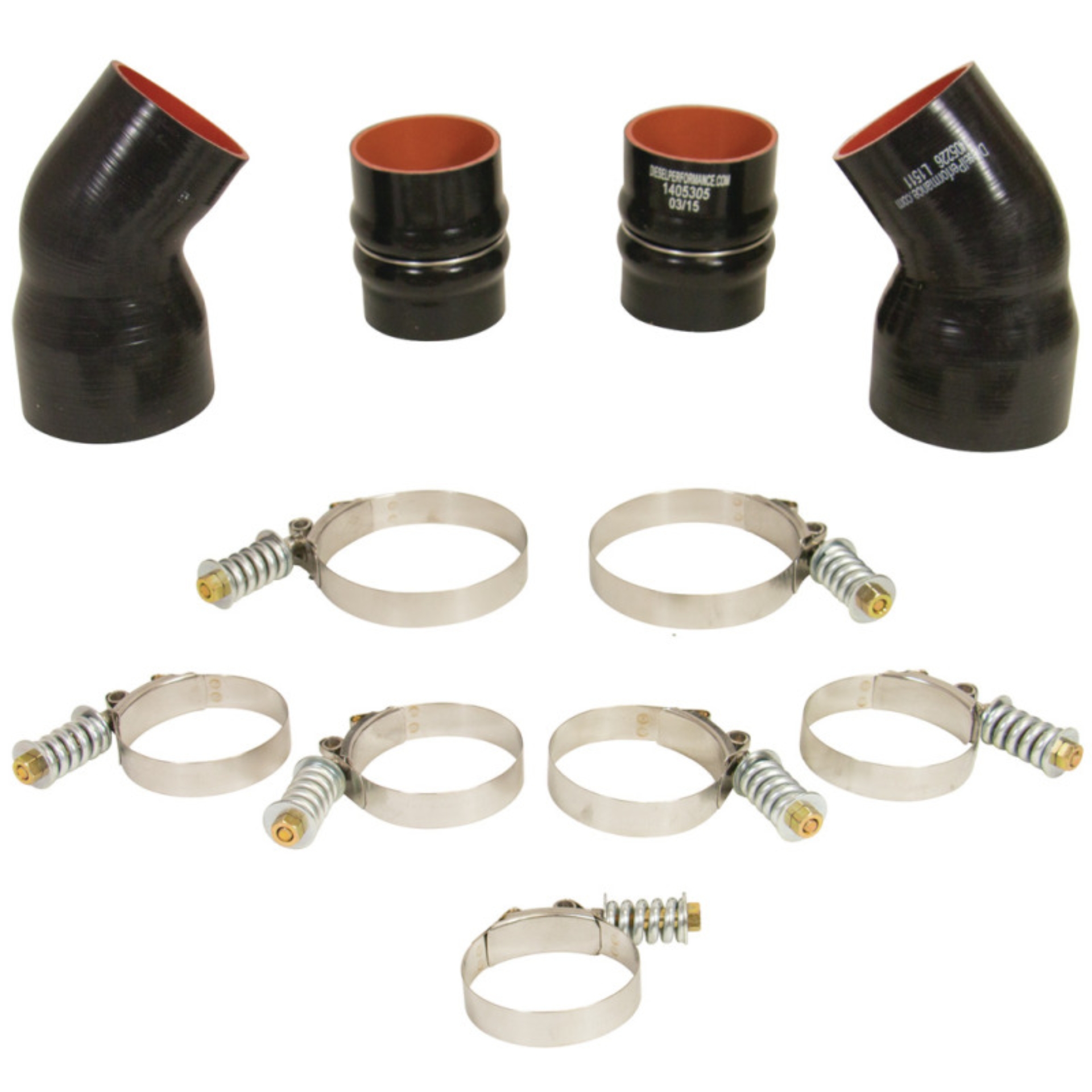 Picture of BD Diesel BDD Intercooler Hose/Clamp Kit Intercooler Pipe Kits - 1045210