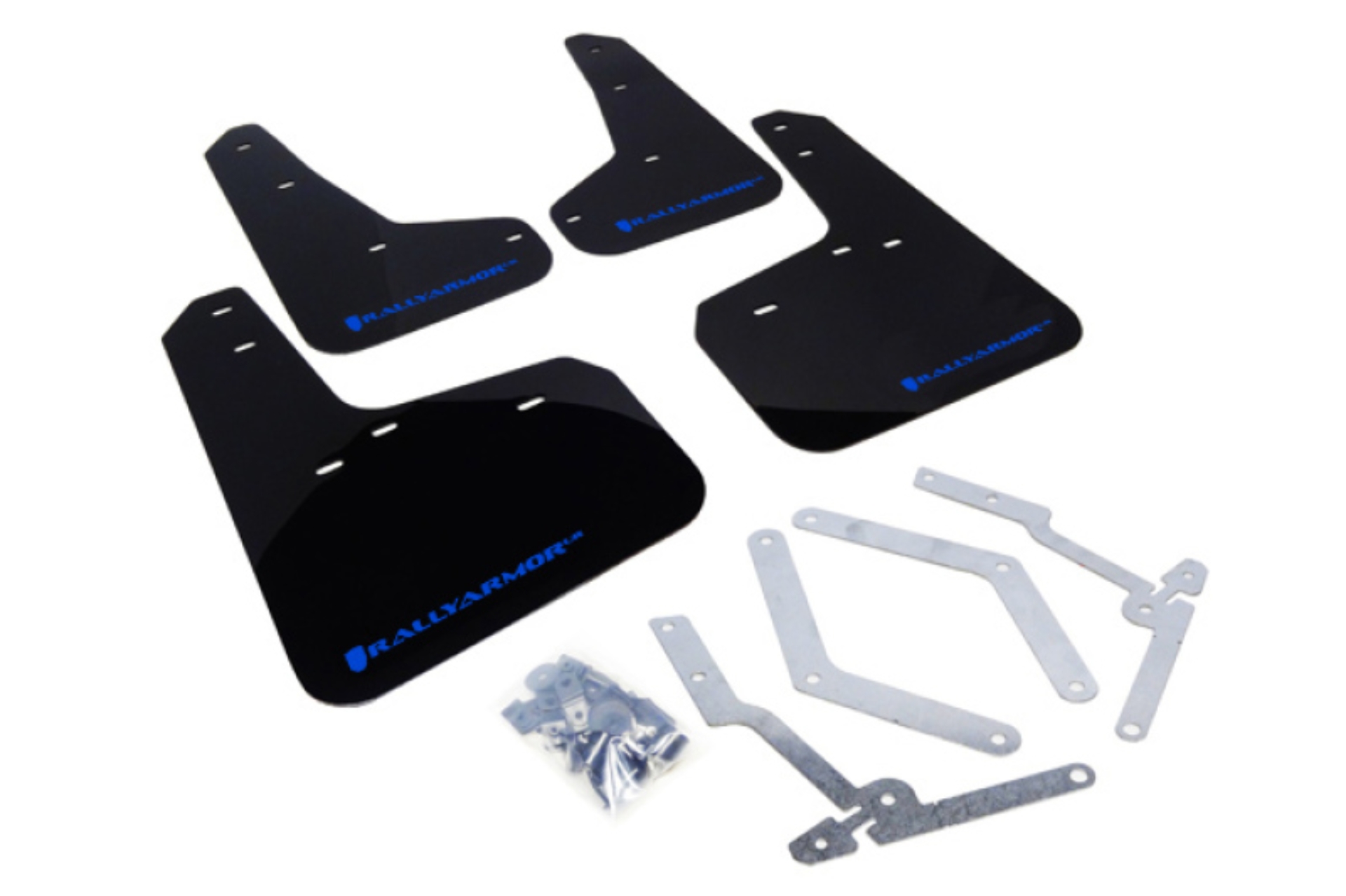 Picture of Rally Armor RAL UR Blk Flap/Blue Logo Mud Flaps - MF27-UR-BLK/BL