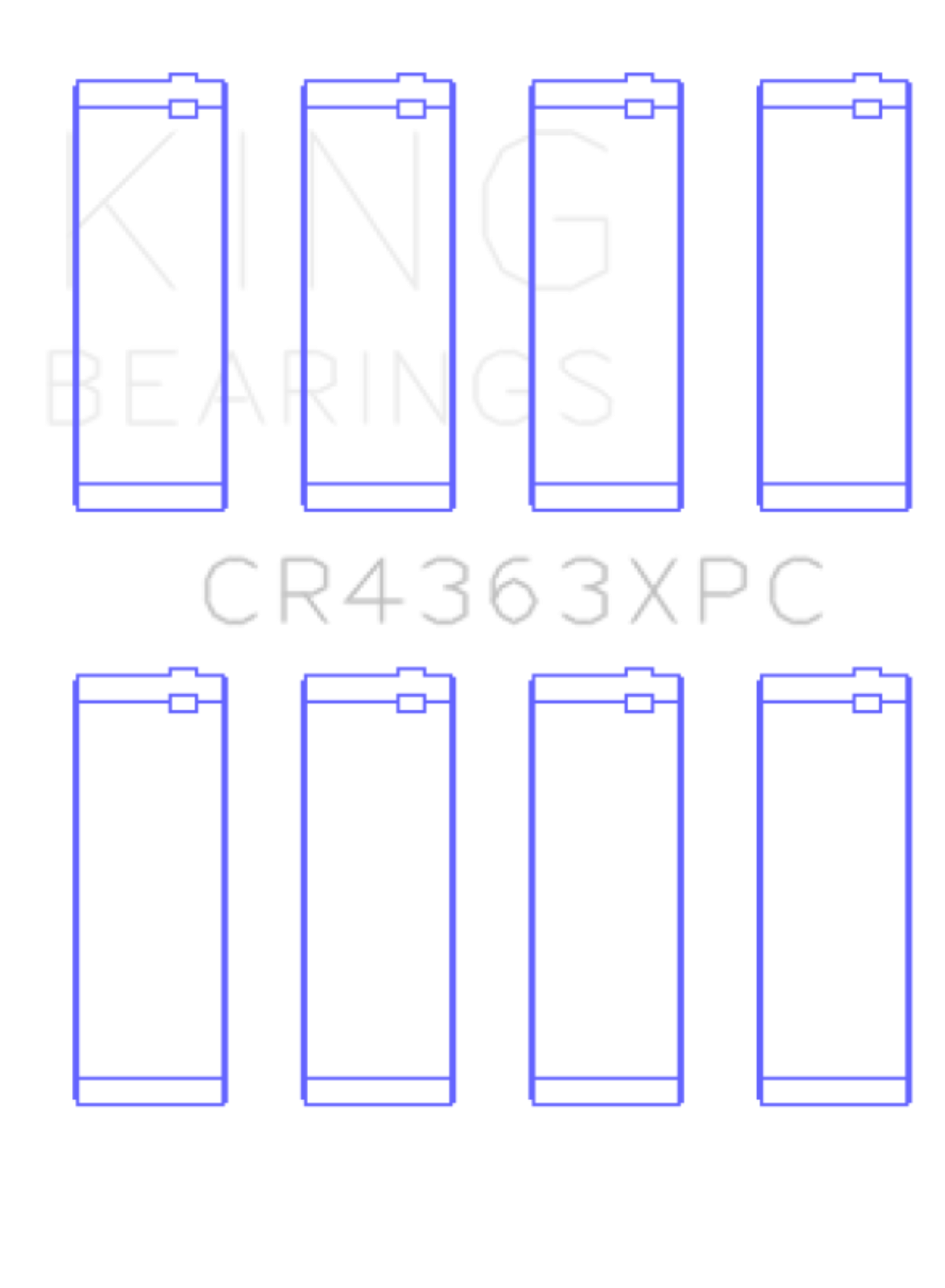 Picture of King Engine Bearings KING Connecting Rod Bearings - CR4363XPC