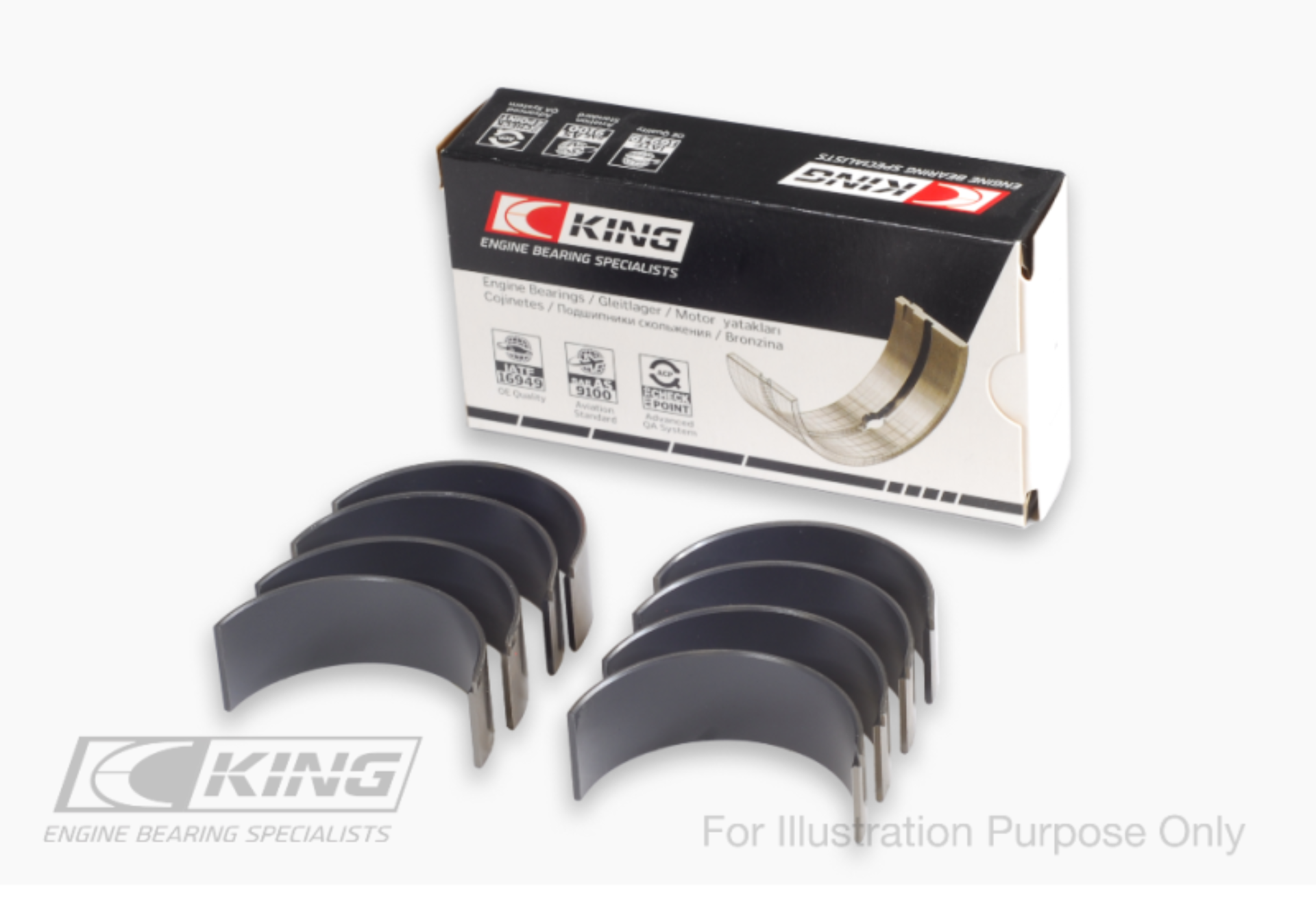 Picture of King Engine Bearings KING Connecting Rod Bearings - CR4604MC0.5
