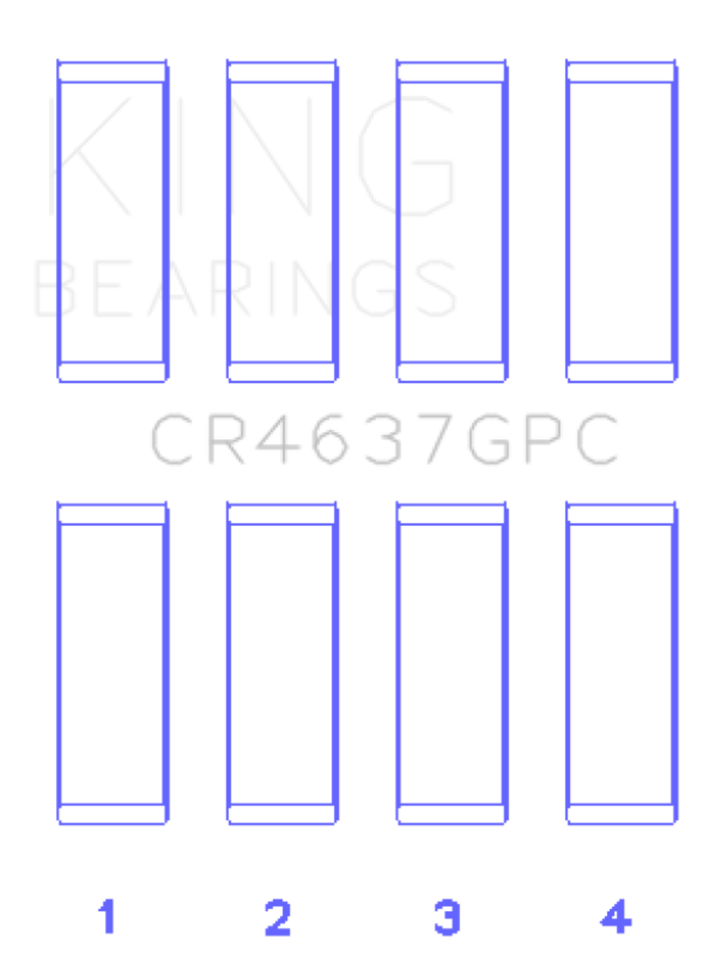 Picture of King Engine Bearings KING Connecting Rod Bearings - CR4637GPC.026