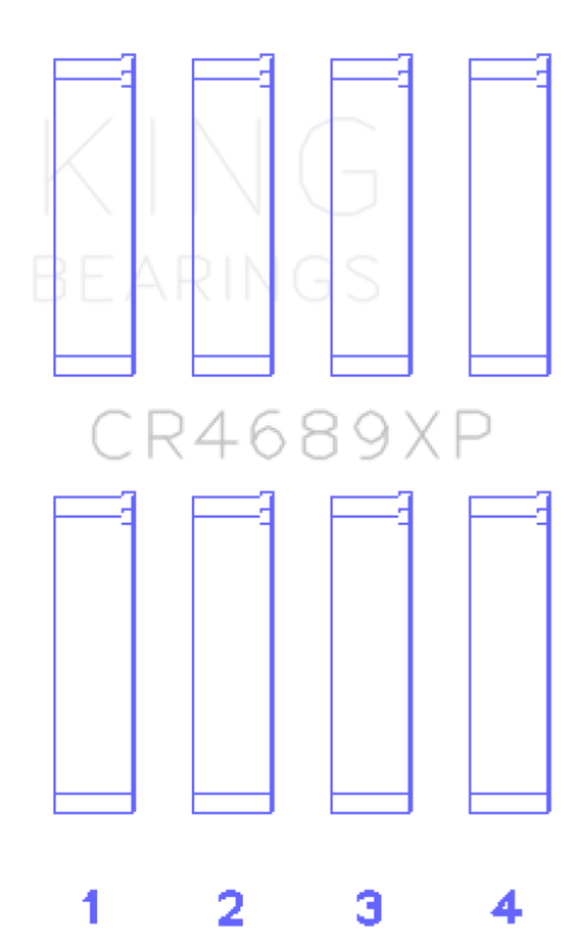 Picture of King Engine Bearings KING Connecting Rod Bearings - CR4689XP0.25