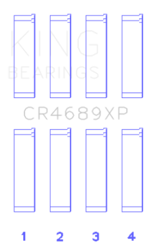Picture of King Engine Bearings KING Connecting Rod Bearings - CR4689XP0.25