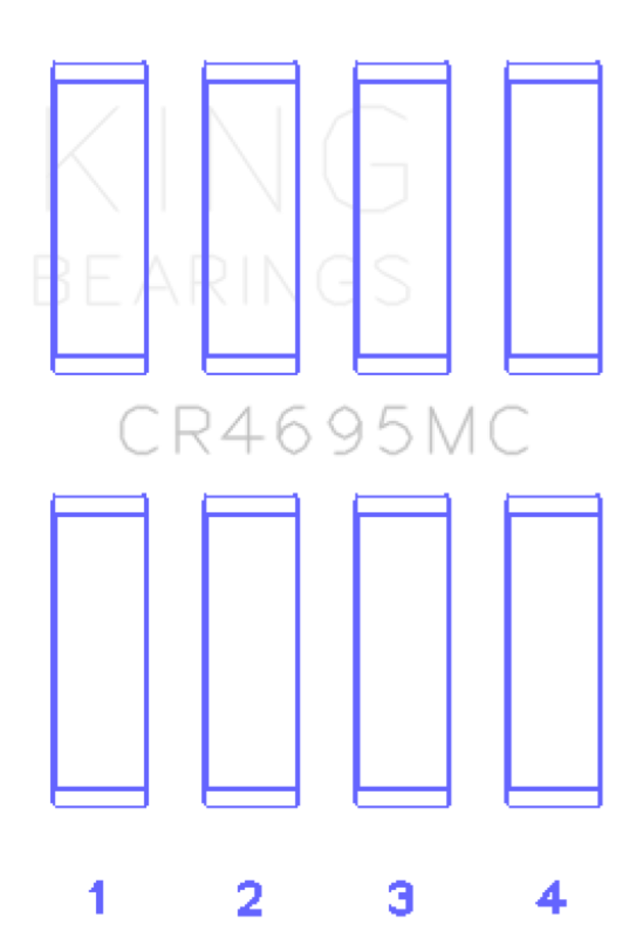 Picture of King Engine Bearings KING Connecting Rod Bearings - CR4695MC0.5