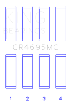 Picture of King Engine Bearings KING Connecting Rod Bearings - CR4695MC