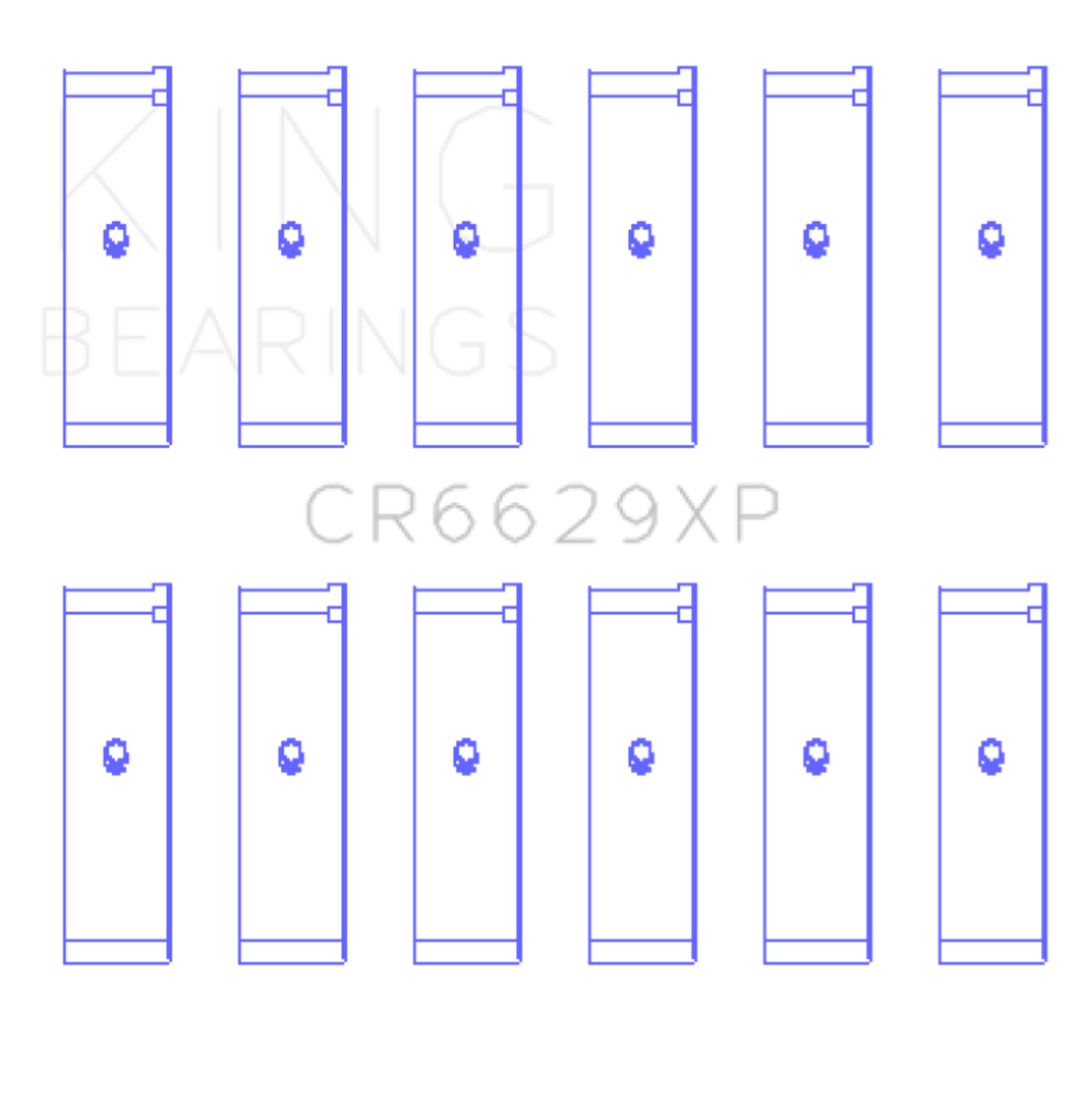 Picture of King Engine Bearings KING Connecting Rod Bearings - CR6629XP.026